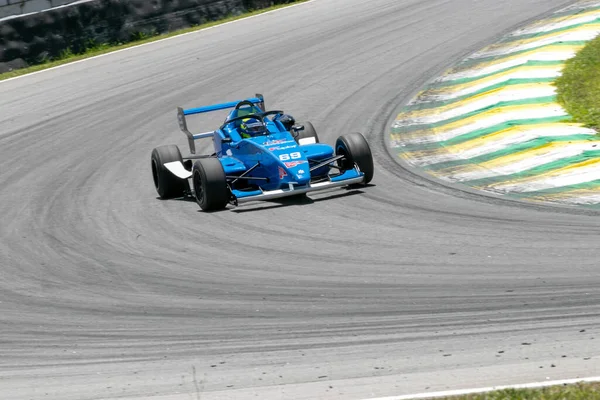 Formule Delta Týmy Během Volného Tréninku Závodní Dráze Interlagos Prosince — Stock fotografie