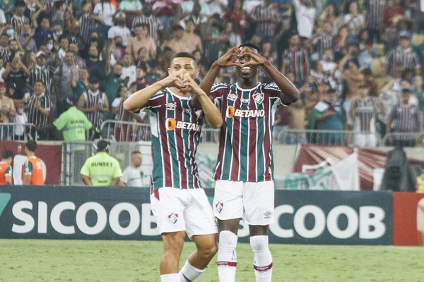 巴西足球锦标赛 Fluminense和Chapecoense 2021年12月9日 巴西里约热内卢 Fluminense和Chapecoense之间的足球比赛 适用于在马拉卡纳体育场举行的最后一轮巴西足球锦标赛 — 图库照片