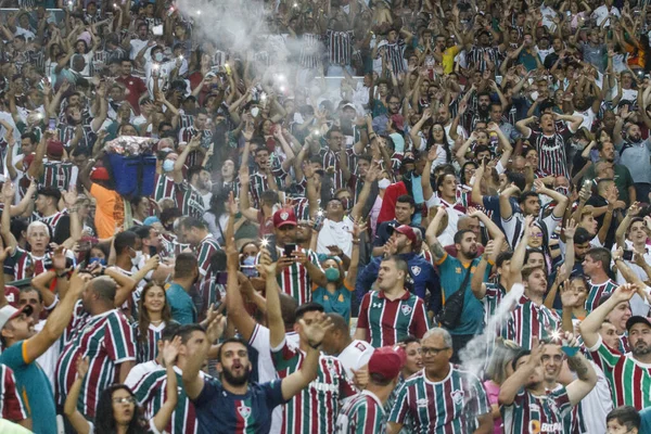 巴西足球锦标赛 Fluminense和Chapecoense 2021年12月9日 巴西里约热内卢 Fluminense和Chapecoense之间的足球比赛 适用于在马拉卡纳体育场举行的最后一轮巴西足球锦标赛 — 图库照片