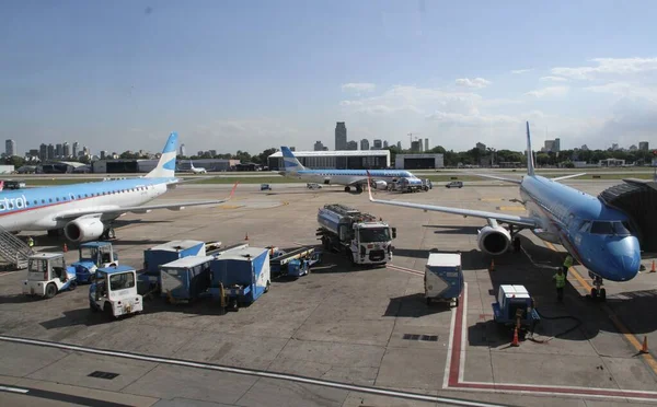 Aeroparque Jorge Newberry Airport Buenos Aires Diciembre 2021 Buenos Aires — Foto de Stock