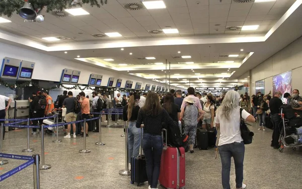 Αεροδρόμιο Aeroparque Jorge Newberry Μπουένος Άιρες Δεκεμβρίου 2021 Μπουένος Άιρες — Φωτογραφία Αρχείου