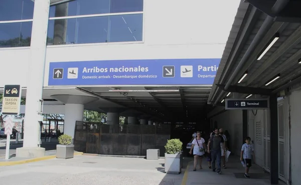 Aeroparque Aeroporto Jorge Newberry Buenos Aires Dezembro 2021 Buenos Aires — Fotografia de Stock