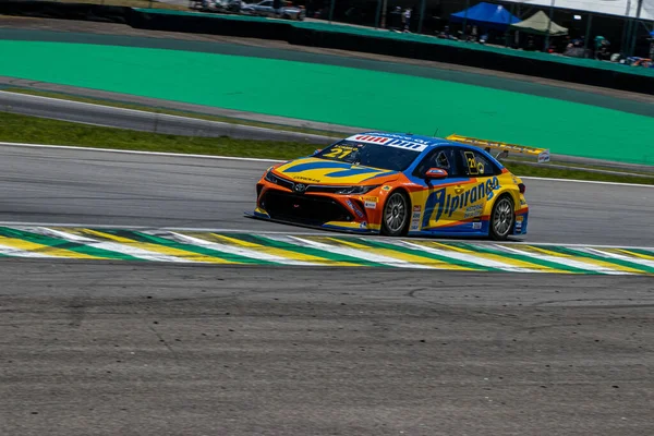 Kvalifikační Trénink Pro Stock Car Pro Series Závodní Dráze Interlagos — Stock fotografie