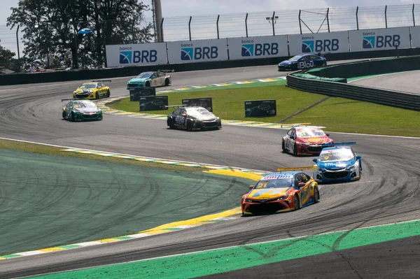 Hlavní Kategorie Národního Motorsportu Uzavírá Sezónu 2021 Chrámu Brazilského Motorsportu — Stock fotografie