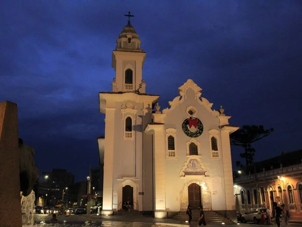 Largo Ordem Historycznym Centrum Curitiby Grudnia 2021 Curitiba Parana Brazylia — Zdjęcie stockowe