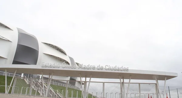 Estatua Maradona Frente Estadio Único Madre Cuidades Santiago Del Estero — Foto de Stock