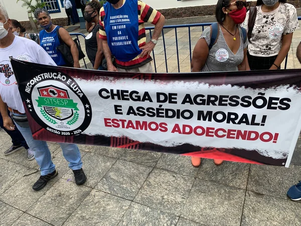 São Paulo Civil Och Militär Polis Protesterar Kräver Bättre Löner — Stockfoto