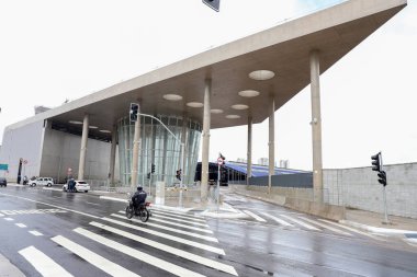 Vila Sonia Sarı Hat metro istasyonunun açılışı. 17 Aralık 2021, Sao Paulo, Brezilya: Sao Paulo Valisi Joao Doria (PSDB), 