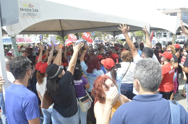 Teachers Protest Front City Hall Natal Rio Grande Norte December — Fotografia de Stock