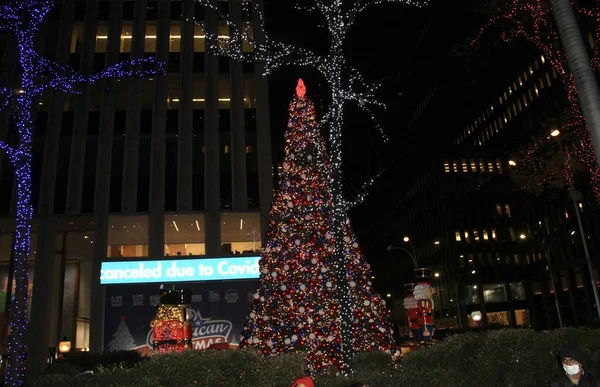 Νέα Υόρκη Καλωσορίζει Τους Τουρίστες Κατά Διάρκεια Των Διακοπών Δεκεμβρίου — Φωτογραφία Αρχείου