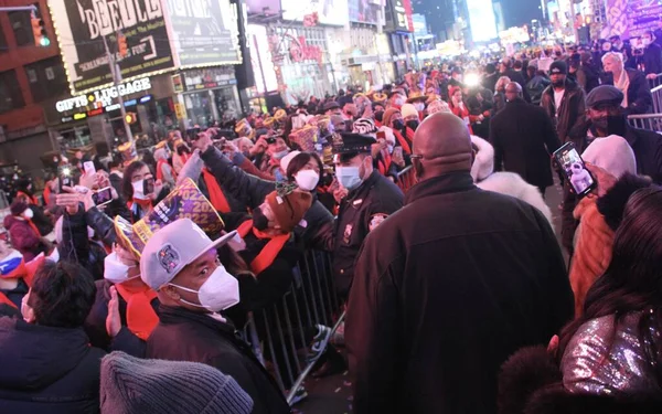 Rule Ashanti Produisent Live Ball Drop Veille Nouvel Times Square — Photo