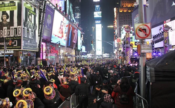 Celebration New Year 2022 Times Square January 2022 New York — Foto Stock