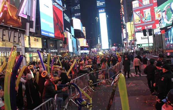 Celebration New Year 2022 Times Square January 2022 New York — Foto Stock