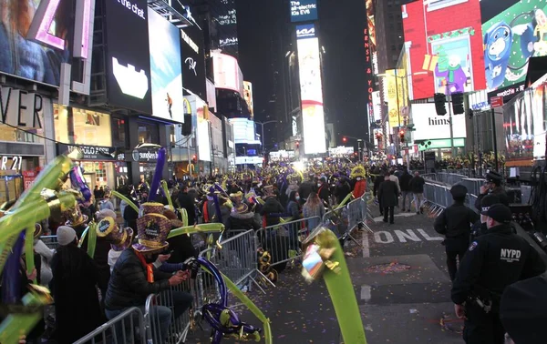 Celebration New Year 2022 Times Square January 2022 New York — стоковое фото