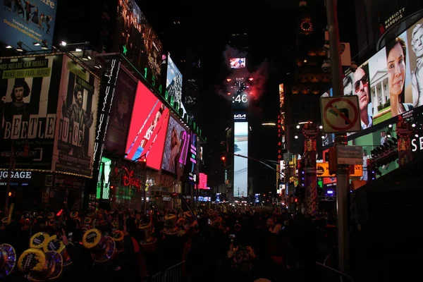 Celebração Ano Novo 2022 Times Square Janeiro 2022 Nova York — Fotografia de Stock
