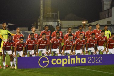 Sao Paulo Futbol Küçükler Kupası: Uniao Mogi ve Portuguesa. 4 Ocak 2021, Mogi das Cruzes, Sao Paulo, Brezilya: Uniao Mogi ve Portuguesa arasındaki futbol maçı, Sao Paulo Futbol Kupası Junior 2022 'nin ilk turu için geçerlidir.