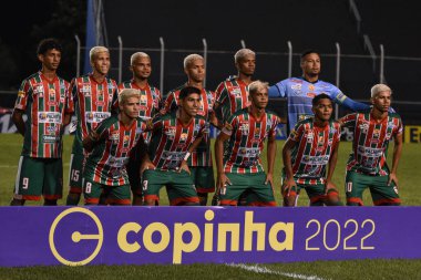 Sao Paulo Futbol Kupası Junior: Sao Paulo ve CSE-AL. 5 Ocak 2021, Sao Caetano do Sul, Sao Paulo, Brezilya: Sao Paulo ve CSE-AL arasında oynanan futbol maçı, Sao Paulo Futbol Kupası Junior 2022 'nin ilk turu için geçerlidir.