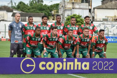 Sao Paulo Futbol Küçükler Kupası: Uniao Mogi ve Portuguesa. 4 Ocak 2021, Mogi das Cruzes, Sao Paulo, Brezilya: Uniao Mogi ve Portuguesa arasındaki futbol maçı, Sao Paulo Futbol Kupası Junior 2022 'nin ilk turu için geçerlidir.