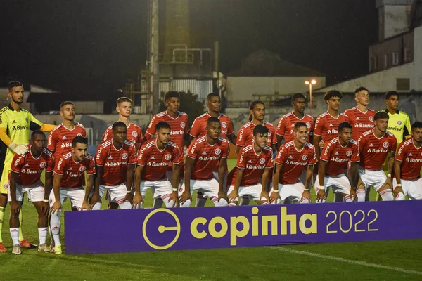 Κύπελλο Ποδοσφαίρου Σάο Πάολο Uniao Mogi Και Portuguesa Ιανουαρίου 2021 — Φωτογραφία Αρχείου