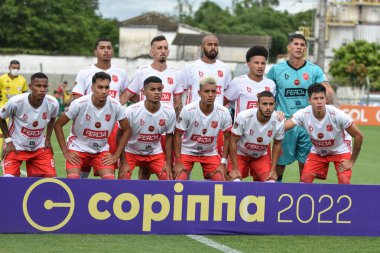 Sao Paulo Futbol Küçükler Kupası: Uniao Mogi ve Portuguesa. 4 Ocak 2021, Mogi das Cruzes, Sao Paulo, Brezilya: Uniao Mogi ve Portuguesa arasındaki futbol maçı, Sao Paulo Futbol Kupası Junior 2022 'nin ilk turu için geçerlidir.