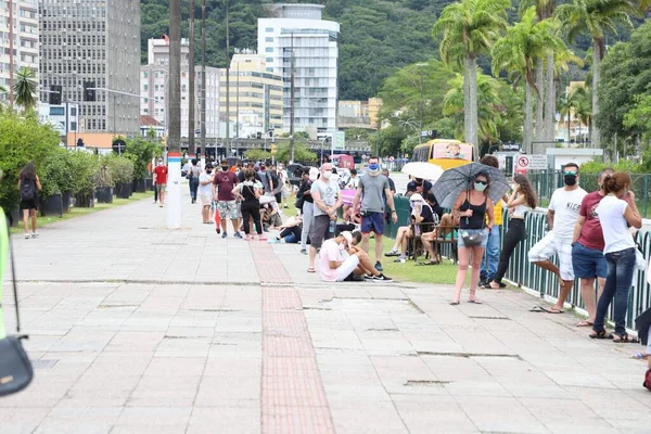 Covid Detection Testing Florianopolis January 2021 Florianopolis Santa Catarina Brazil — Foto de Stock