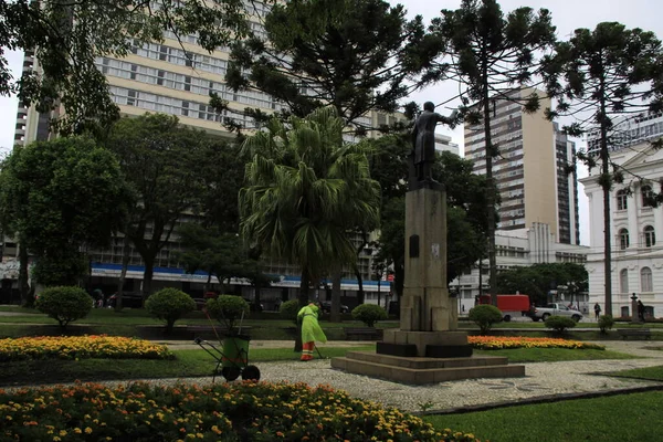 Rainy Day Winter Face Curitiba January 2022 Curitiba Parana Brazil — Fotografia de Stock