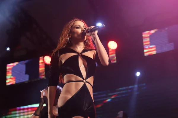 Brazilian Singer Anitta Show Hot Summer 2022 Jurere Internaciona Beach — Φωτογραφία Αρχείου