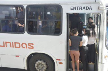 Grev otoyolların kapanmasına neden oldu Natal. 17 Ocak 2022, Natal, Rio Grande do Norte, Brezilya: Natal 'daki toplu taşıma kullanıcıları, grev nedeniyle otoyolların kapatılması nedeniyle 18 Ocak Salı günü erken saatlerde zarar gördü