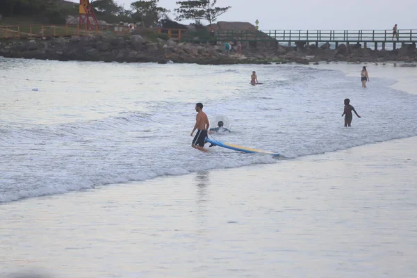 Strand Van Armacao Pantano Sul Florianopolis Januari 2022 Florianopolis Santa — Stockfoto