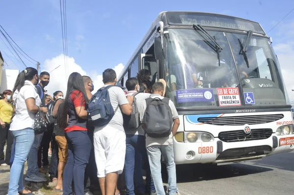 Strike Causing Blockage Highways Natal January 2022 Natal Rio Grande — Stock Photo, Image