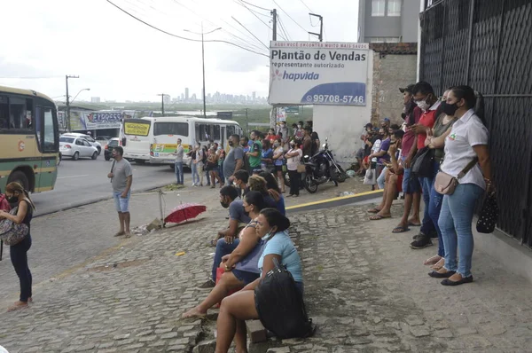 Greve Causando Bloqueio Rodovias Natal Janeiro 2022 Natal Rio Grande — Fotografia de Stock