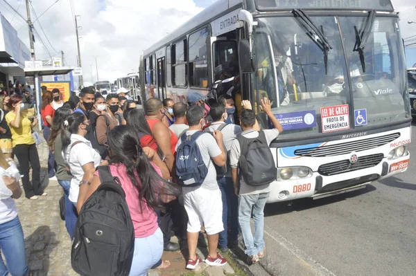 Strike Causing Blockage Highways Natal January 2022 Natal Rio Grande — Stock Photo, Image