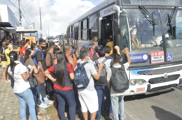 Strike Causing Blockage Highways Natal January 2022 Natal Rio Grande — Stock Photo, Image