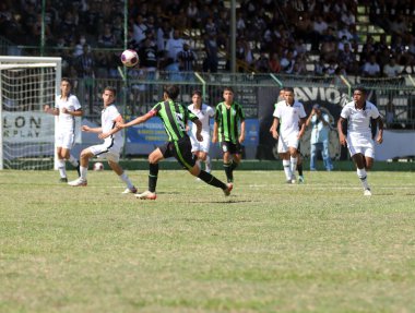 Votorantim 15 Yaş Altı Futbol Kupası 'nın 26.' sı: Corinthians ve America-MG. 19 Ocak 2022, Votorantim, Sao Paulo, Brezilya: Corinthians ve America-MG arasındaki futbol maçı, Votorantim 15 Yaş Altı Futbol Kupası 'nın 26.