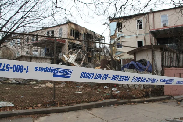 Взрыв Бронксе Привел Смерти Летней Женщины Января 2022 Бронкс Нью — стоковое фото