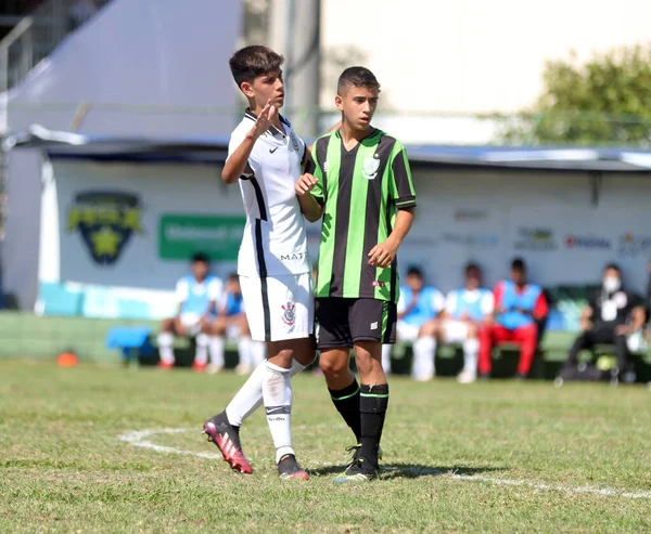 Auflage Des Votorantim U15 Soccer Cup Corinthians Und America Januar — Stockfoto