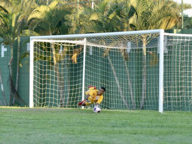Votorantim 15 Yaş Altı Futbol Kupası 'nın 26.' sı: Votorantim ve Korintliler Seçimi. 21 Ocak 2022, Votorantim, Sao Paulo, Brezilya: Votorantim takımı ile Korintliler arasındaki futbol maçı, 26.