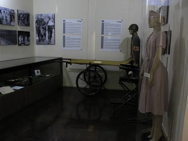 Dünya Savaşı Ndan Kalma Makaleler Curitiba Daki Expeditionaries Museum Sergileniyor — Stok fotoğraf