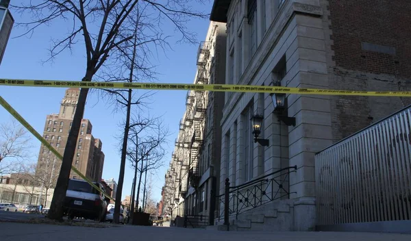 Tiroteio Trágico Dois Agentes Nypd 119 West 135Th Street Harlem — Fotografia de Stock