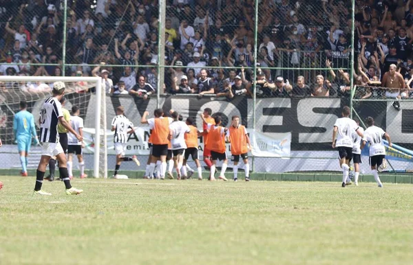 Fotboll Corinthians Vinner Klassiskt Mot Santos Och Trefaldig Mästare Votorantim — Stockfoto