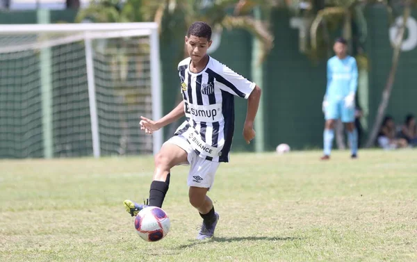 Fútbol Corinthians Gana Clásico Contra Santos Tres Veces Campeón Votorantim —  Fotos de Stock