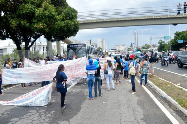 Vrouwen Getrouwd Met Gevangenen Protesteren Opschorting Van Bezoeken Aan Gevangenissen — Stockfoto