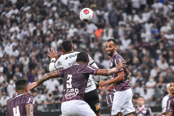 Paulista Soccer Championship Korinthiërs Ferroviaria Paulinho Van Corinthians Team Tijdens — Stockfoto