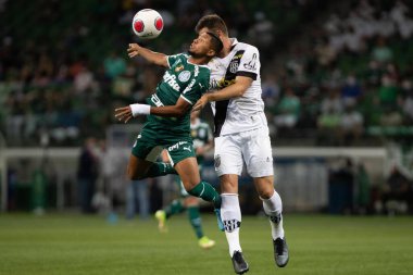 Paulista Futbol Şampiyonası: Palmeiras ve Ponte Preta. 26 Ocak 2022, Sao Paulo, Brezilya: Sao Paulo, Sao Paulo 'daki Allianz Parque Arena' da yapılan Paulista Futbol Şampiyonası 'nın birinci turu için geçerli olan Palmeiras ile Ponte Preta arasındaki futbol maçı