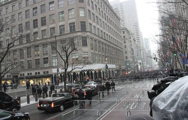 Ceremonia Funeraria Jason Rivera Mató Oficial Policía Nueva York Catedral —  Fotos de Stock