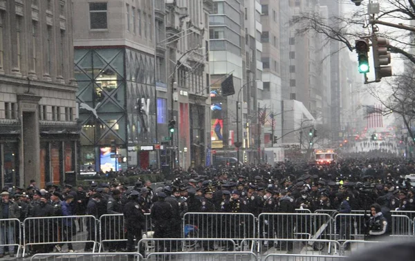 Cérémonie Funéraire Jason Rivera Officier Police New York Tué Cathédrale — Photo
