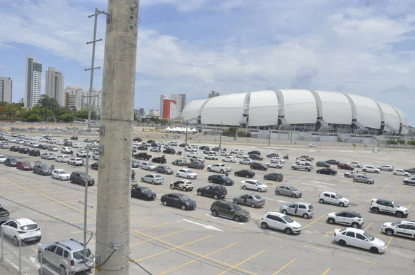 Ayuntamiento Natal Instala Sistema Drive Thru Para Detección Covid Enero —  Fotos de Stock