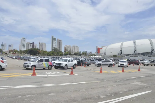 Ayuntamiento Natal Instala Sistema Drive Thru Para Detección Covid Enero —  Fotos de Stock
