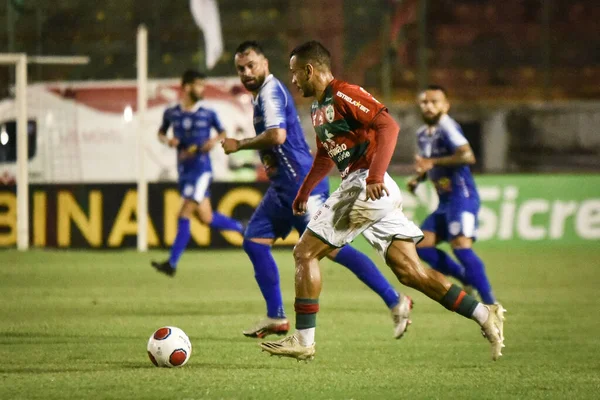 Campeonato Paulista Fútbol Segunda División Portuguesa Monte Azul Enero 2022 — Foto de Stock