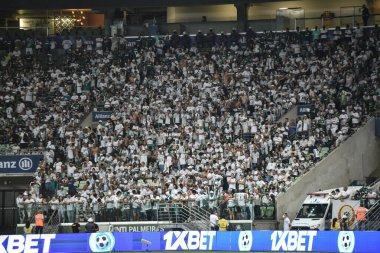 Paulista Futbol Şampiyonası 2022 Palmeira ve Agua Santa. 1 Şubat 2022, Sao Paulo, Brezilya: Palmeiras ve Agua Santa arasındaki futbol maçı, 2022 Paulista Futbol Şampiyonası 'nın 3. turu için geçerlidir.